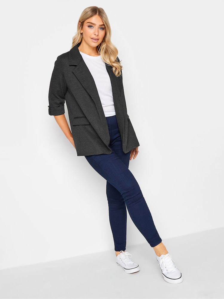 M&Co Grey Textured Blazer Jacket - Image 2 of 4