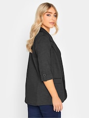 M&Co Grey Textured Blazer Jacket - Image 3 of 4
