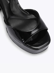 Svart - KG Kurt Geiger Aster Platform Heeled Sandals - Bilde 4 av 4