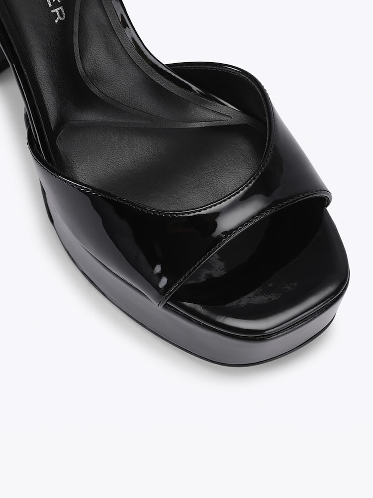 Svart - KG Kurt Geiger Aster Platform Heeled Sandals - Bilde 4 av 4