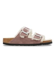 Birkenstock Purple Arizona Suede Shearling Sandals - Image 1 of 3