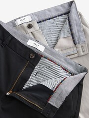 Black/Grey Slim Stretch Chino Trousers 2 Pack - Image 11 of 12