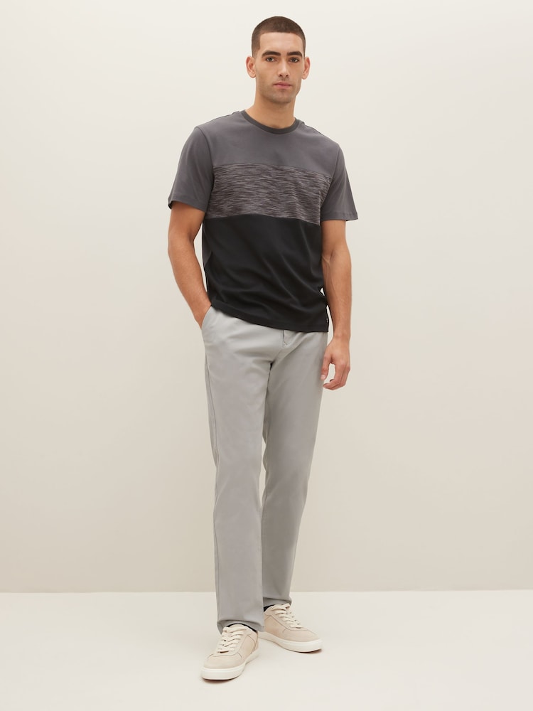 Black/Grey Slim Stretch Chino Trousers 2 Pack - Image 2 of 12