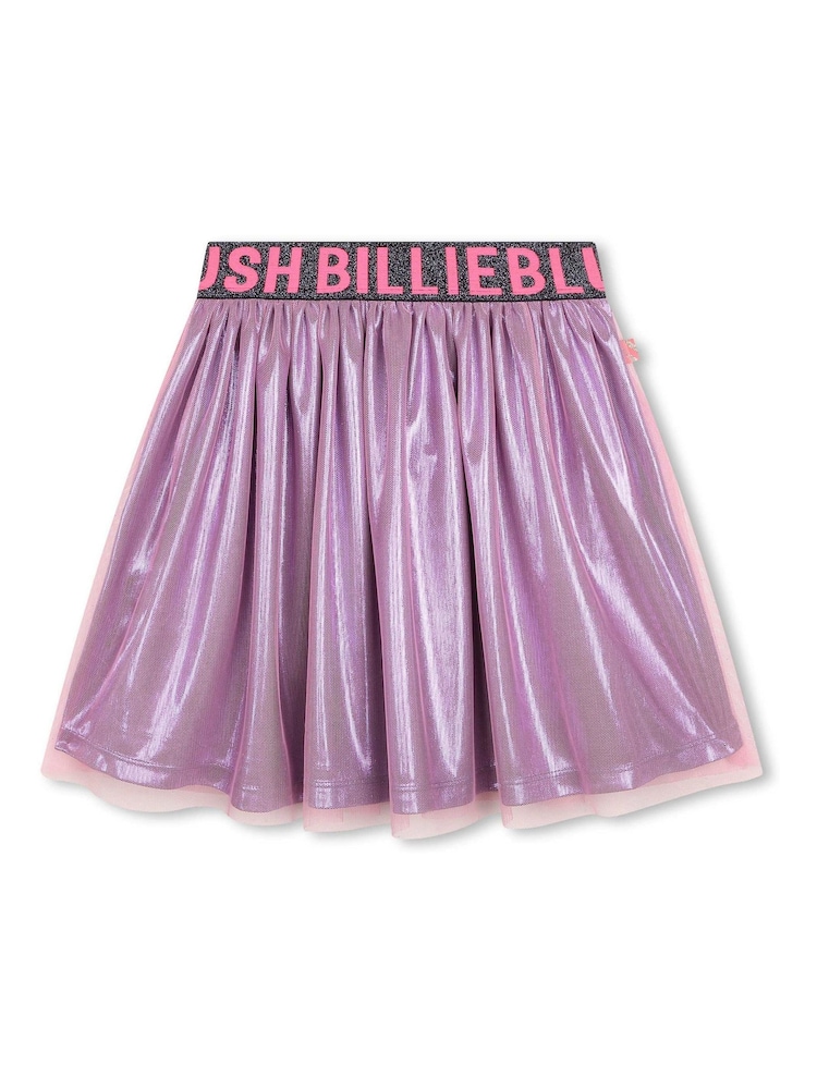 Billieblush Pink Metallic Party Skirt - Image 1 of 4 Billieblush Pink Metallic Party Skirt - Image 1 of 4