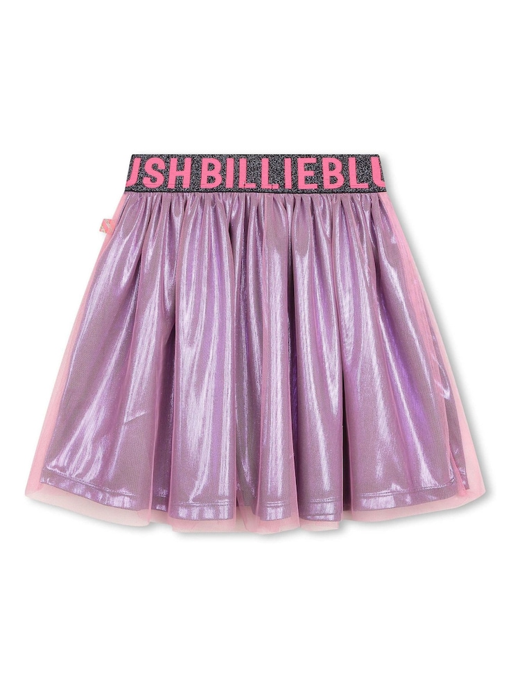 Billieblush Pink Metallic Party Skirt - Image 2 of 4 Billieblush Pink Metallic Party Skirt - Image 2 of 4