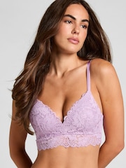 Hunkemoller Pale Purple Andrea Padded Non-Wired Bra - Image 2 of 5