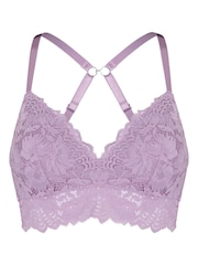 Hunkemoller Pale Purple Andrea Padded Non-Wired Bra - Image 4 of 5