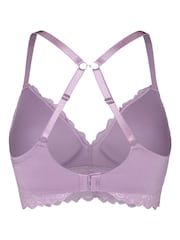 Hunkemoller Pale Purple Andrea Padded Non-Wired Bra - Image 5 of 5