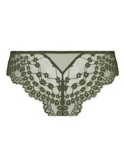 Hunkemoller Dark Green Brazilian Daisy Knickers - Image 5 of 5