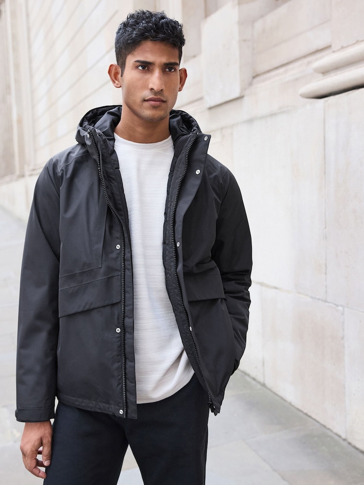 Black Signature 3-in-1 Waterproof Jacket - Image 1 of 11