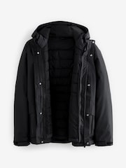 Black Signature 3-in-1 Waterproof Jacket - Image 8 of 11