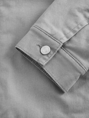 Blue Borg Collared Denim Trucker Jacket - Image 10 of 11