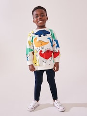 Rainbow Dinosaur Long Sleeve 100% Cotton Top and Leggings Set (3mths-7yrs) - Image 1 of 5
