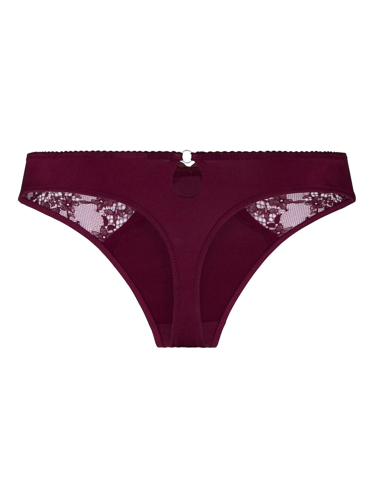 Hunkemoller Purple High Leg Naomi Thong - Image 5 of 5 Hunkemoller Purple High Leg Naomi Thong - Image 5 of 5