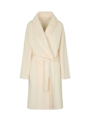 Hunkemoller White Fleece Bathrobe - Image 4 of 5