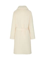 Hunkemoller White Fleece Bathrobe - Image 5 of 5