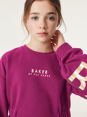 Baker by Ted Baker Branded Back Sweat Dress - Image 4 of 11