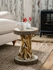 Natural Antler Resin Side Table - Image 1 of 6