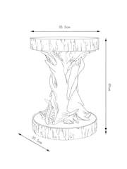 Natural Antler Resin Side Table - Image 6 of 6