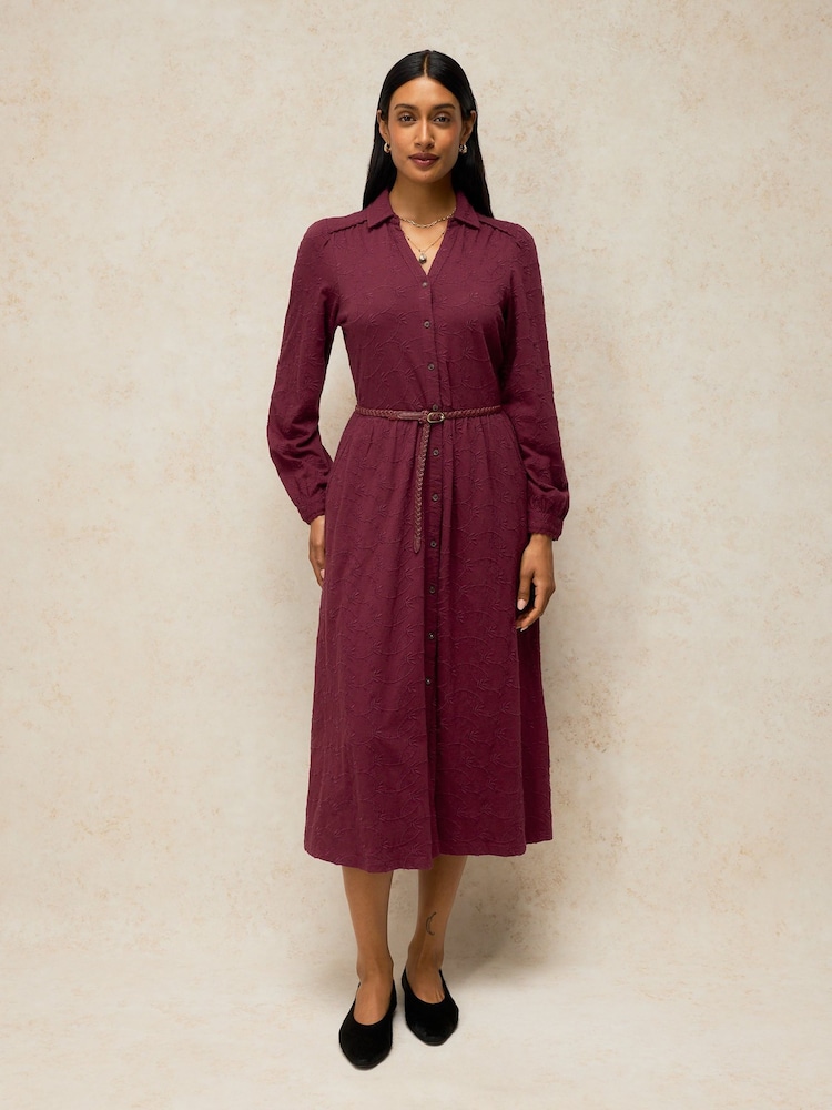 White Stuff Reegan Embroidery Jersey Dress - Image 1 of 6