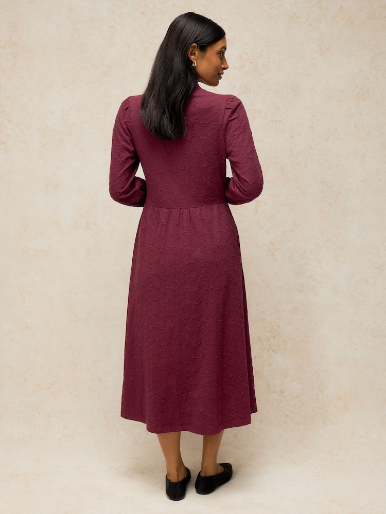 White Stuff Reegan Embroidery Jersey Dress - Image 2 of 6