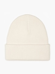 Levi's® Cream Back Patch 100% Cotton Beanie - Image 4 of 4