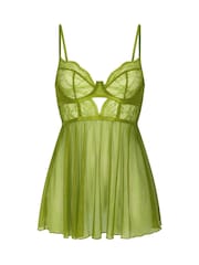Hunkemoller Green Isabelle Babydoll - Image 4 of 5