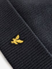 Lyle & Scott Navy Blue Boys Beanie - Image 2 of 3