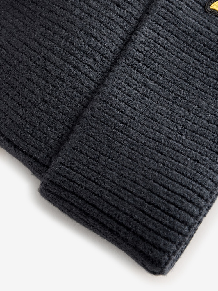 Lyle & Scott Navy Blue Boys Beanie - Image 3 of 3