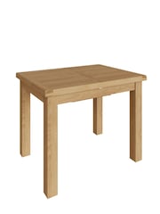 K Interiors Oak Canterbury Solid Wood 1m Butterfly Extending Table - Image 3 of 6