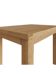 K Interiors Oak Canterbury Solid Wood 1m Butterfly Extending Table - Image 5 of 6