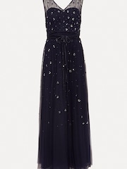 Phase Eight Blue Marcia Sequin Tulle Dress - Image 5 of 5