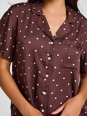 Hunkemoller Brown Jacket Satin Pyjamas - Image 3 of 5