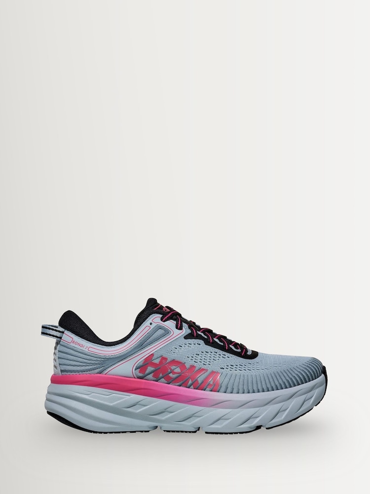 HOKA Stone Grey Bondi 9 Sandal - Image 1 of 6 HOKA Stone Grey Bondi 9 Sandal - Image 1 of 6