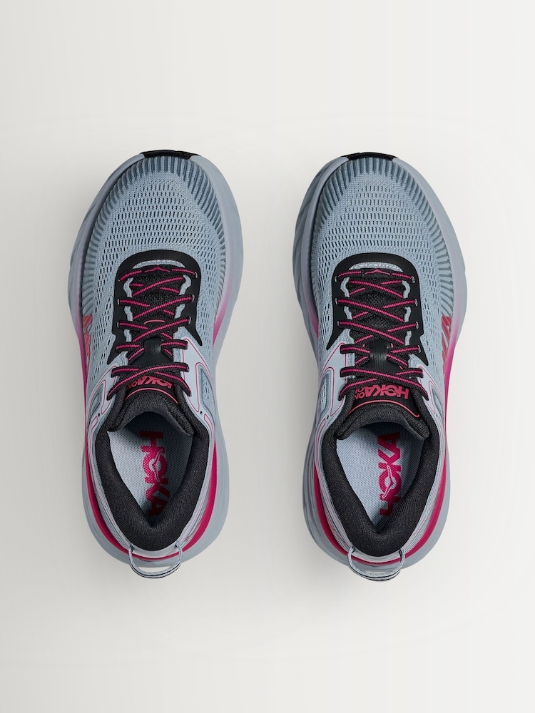 HOKA Stone Grey Bondi 9 Sandal - Image 2 of 6 HOKA Stone Grey Bondi 9 Sandal - Image 2 of 6