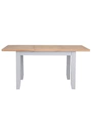 K Interiors Grey Oak Windsor Solid Wood 1.2m Butterfly Extending Table - Image 5 of 6
