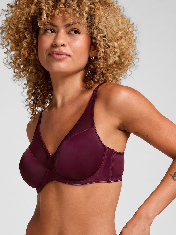 Hunkemöller Purple Nina Non Padded Underwired Minimizer Bra - Image 1 of 5 Hunkemöller Purple Nina Non Padded Underwired Minimizer Bra - Image 1 of 5