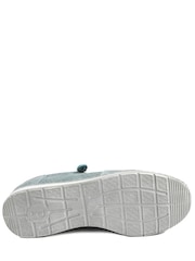 Pavers Denim Blue Wide Fit Casual Zip & Lace Trainers - Image 5 of 5