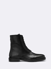 AllSaints Black Tanner Lace Boots - Image 1 of 4