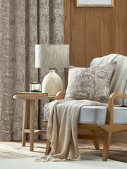 furn. Taupe Winter Woods Animal Chenille Cushion - Image 2 of 6