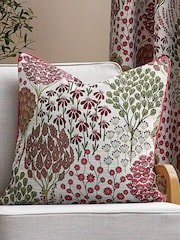 Wylder Rednut Ophelia Floral Jacquard Cushion - Image 1 of 5