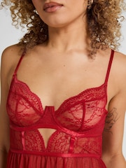 Hunkemoller Red Isabelle Babydoll - Image 2 of 5