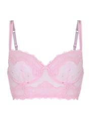 Hunkemoller Pink Non-Padded Underwired Longline Bra Camellia - Image 4 of 5
