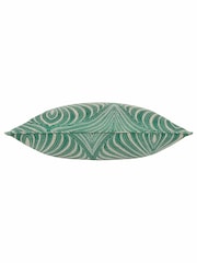 Riva Paoletti Emerald Gatsby Jacquard Eyelet Cushion - Image 4 of 6