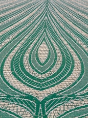 Riva Paoletti Emerald Gatsby Jacquard Eyelet Cushion - Image 5 of 6