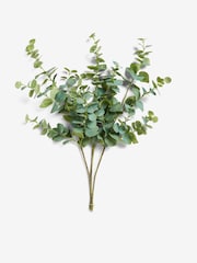 Set of 3 Green Artificial Eucalyptus Stems - Image 2 of 6