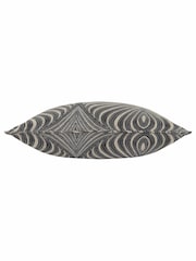 Riva Paoletti Black Gatsby Jacquard Cushion - Image 4 of 6