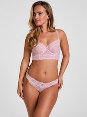 Hunkemoller Pink Highleg Thong Camellia - Image 1 of 5