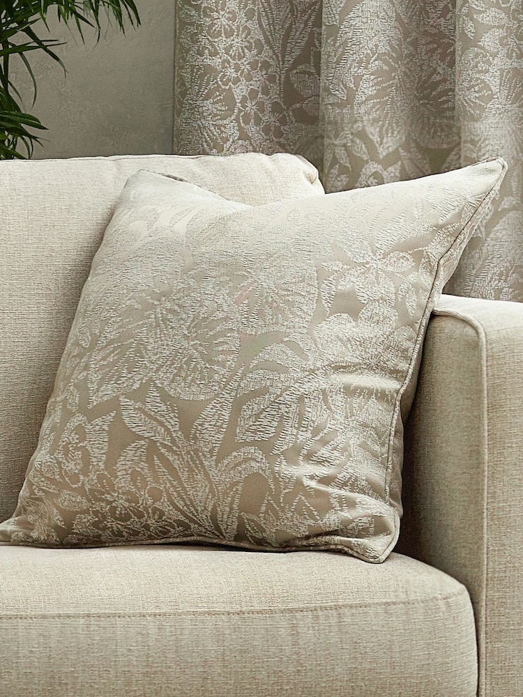 Wylder Nature Natural Bali Botanical Jacquard Cushion - Image 1 of 6