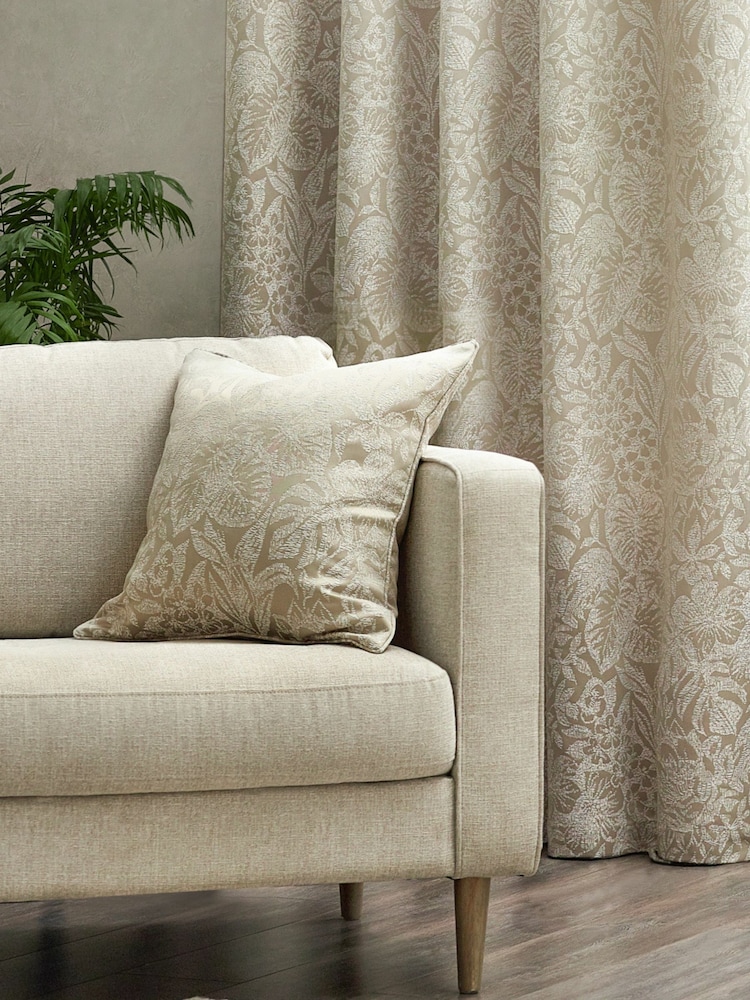 Wylder Nature Natural Bali Botanical Jacquard Cushion - Image 2 of 6